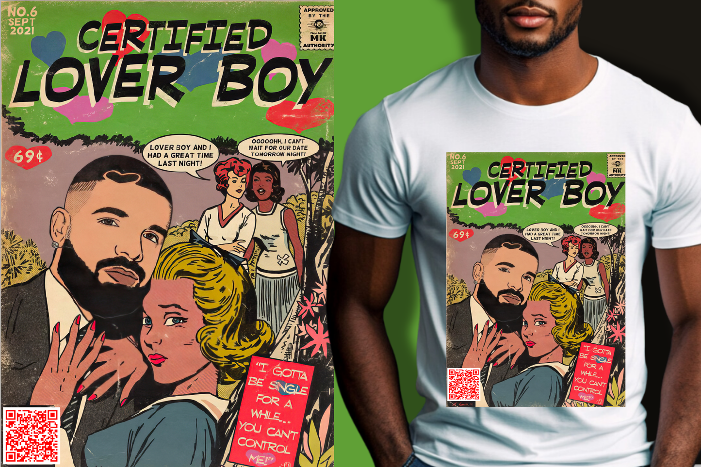 Certified Lover Boy Comic Tee